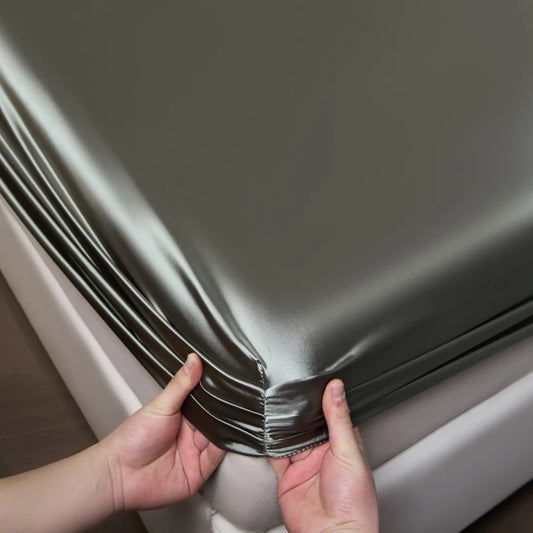 Luxe Cooling Satin Fitted Sheet