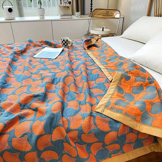 Triple-Layered Breathable Cotton Jacquard Quilt