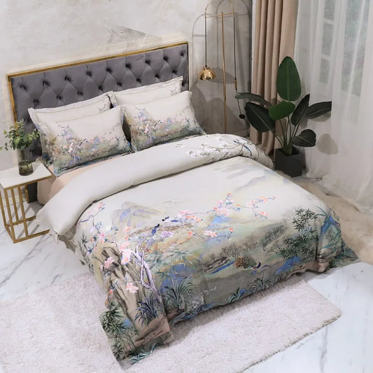 Idyllic Garden Egyptian Cotton Bedding Set