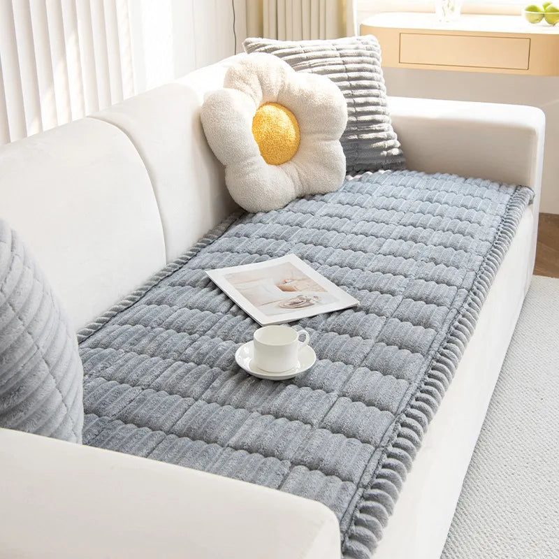 Premium Quilted Flannel Sofa Protector