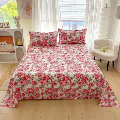 Botanical Bloom Premium Luxury Flat Sheet