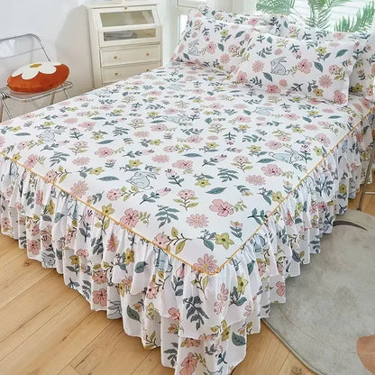 Elegant Floral Anti-Slip Bedset