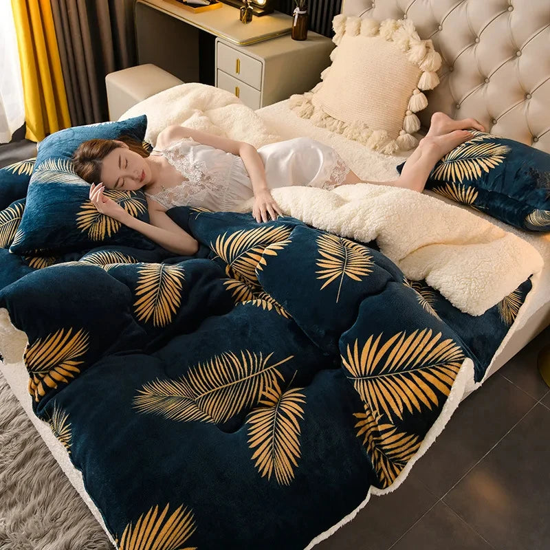 Ultra-Warm Thickened Flannel Winter Comforter