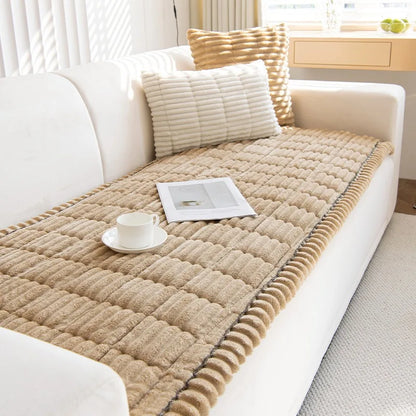 Premium Quilted Flannel Sofa Protector