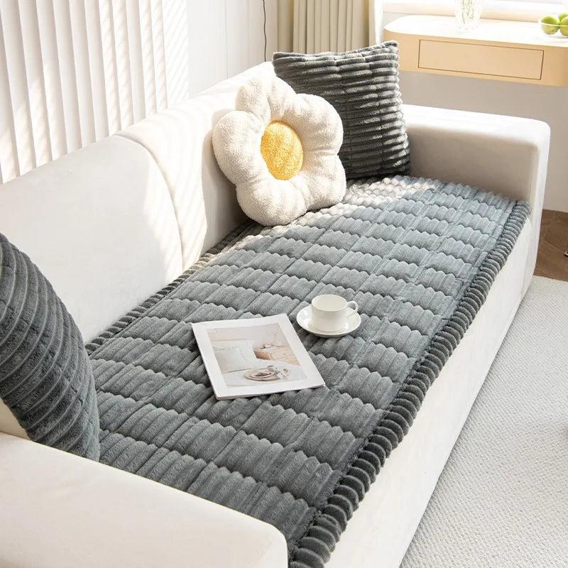 Premium Quilted Flannel Sofa Protector
