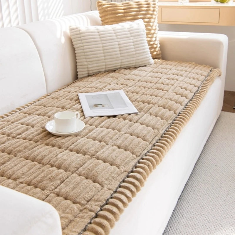 Premium Quilted Flannel Sofa Protector