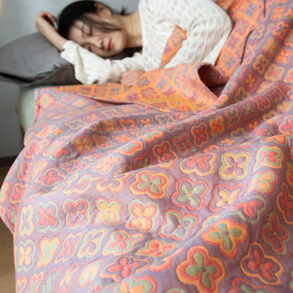 Triple-Layered Breathable Cotton Jacquard Quilt