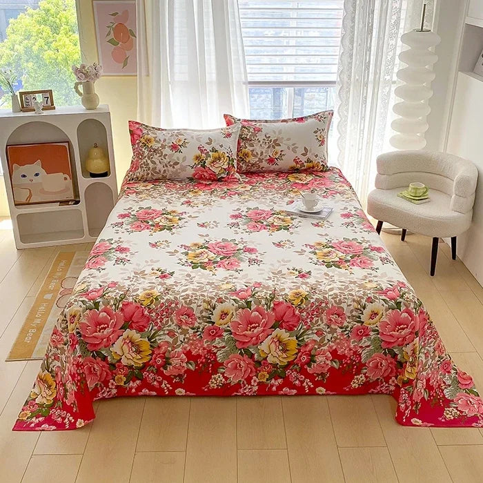 Botanical Bloom Premium Luxury Flat Sheet