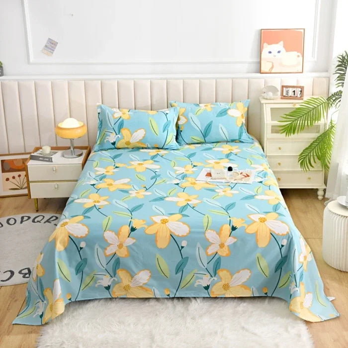 Botanical Bloom Premium Luxury Flat Sheet