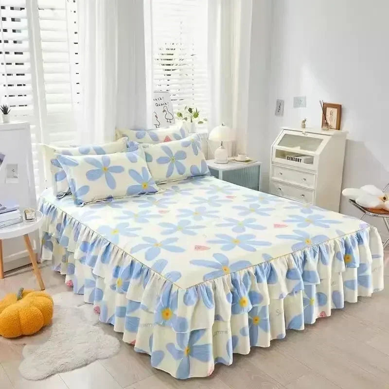 Elegant Floral Anti-Slip Bedset