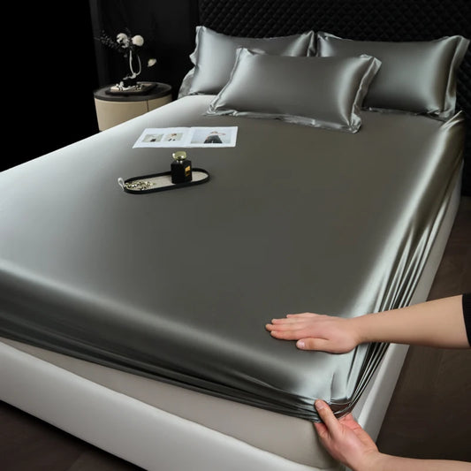 Luxe Cooling Satin Fitted Sheet