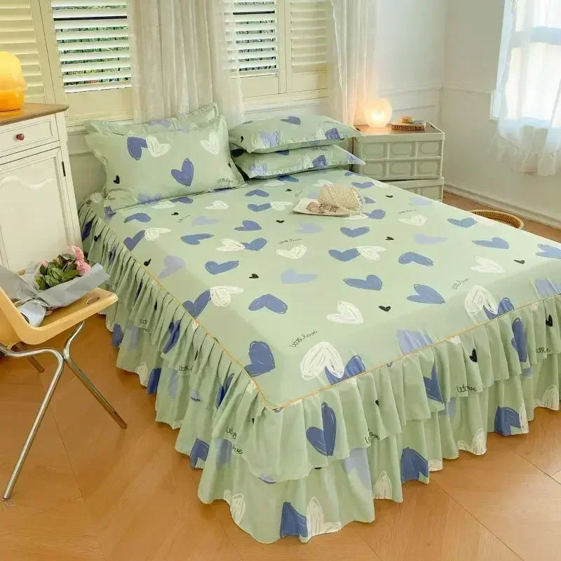 Elegant Floral Anti-Slip Bedset