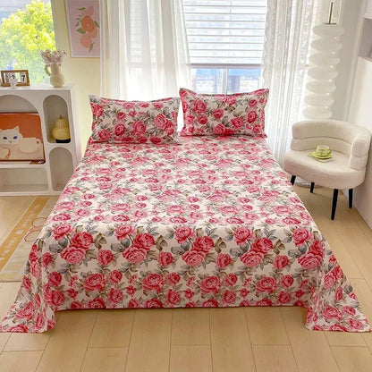 Botanical Bloom Premium Luxury Flat Sheet