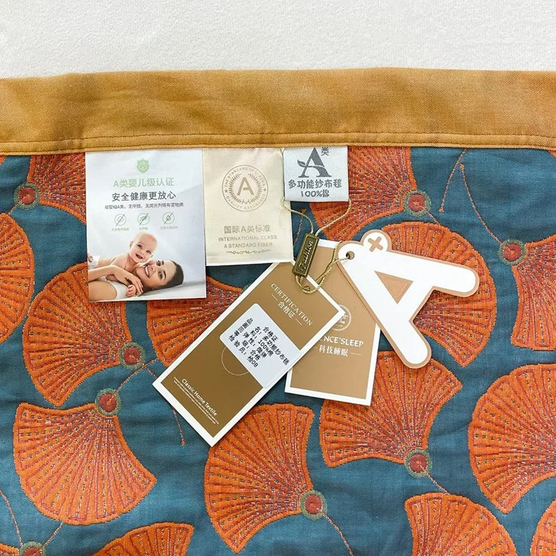 Triple-Layered Breathable Cotton Jacquard Quilt