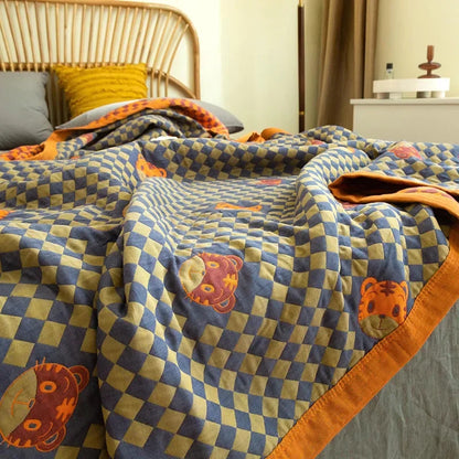 Triple-Layered Breathable Cotton Jacquard Quilt
