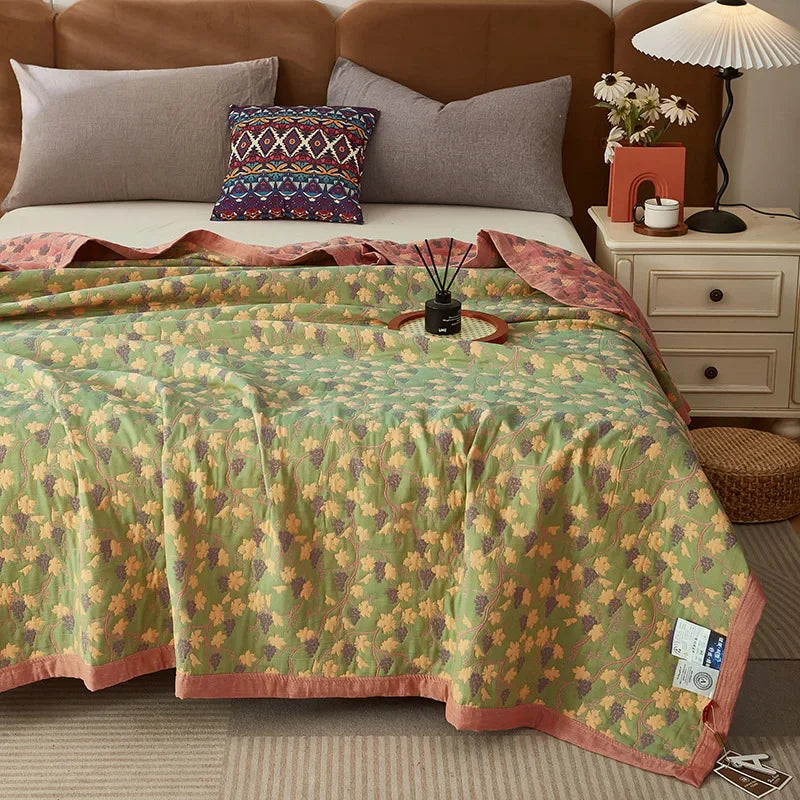 Triple-Layered Breathable Cotton Jacquard Quilt
