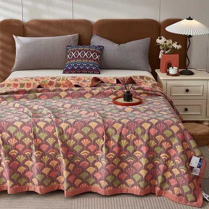 Triple-Layered Breathable Cotton Jacquard Quilt