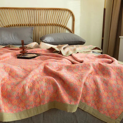 Triple-Layered Breathable Cotton Jacquard Quilt