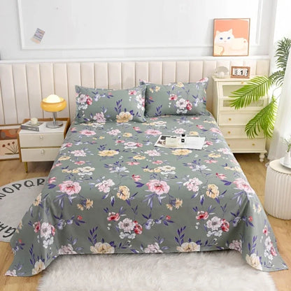 Botanical Bloom Premium Luxury Flat Sheet