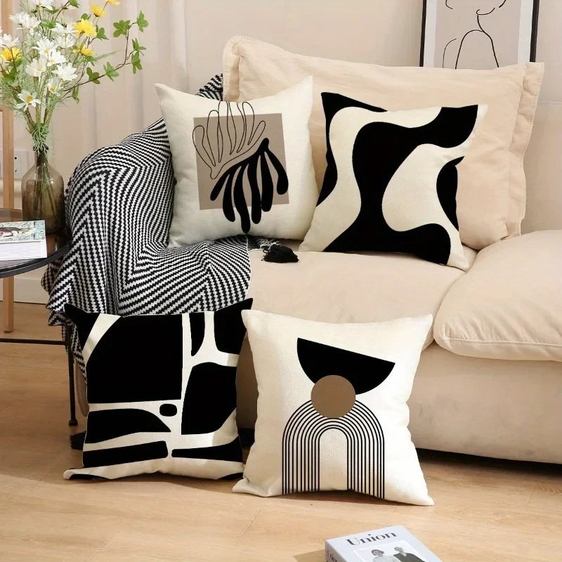 Abstract geometric line printed pillowcase modern Nordic style home furnishing room decoration living room sofa cushion cover - AliExpress 15