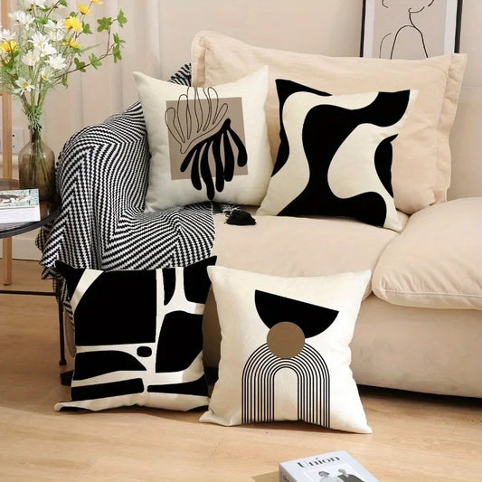 Abstract geometric line printed pillowcase modern Nordic style home furnishing room decoration living room sofa cushion cover - AliExpress 15