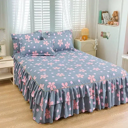 Elegant Floral Anti-Slip Bedset