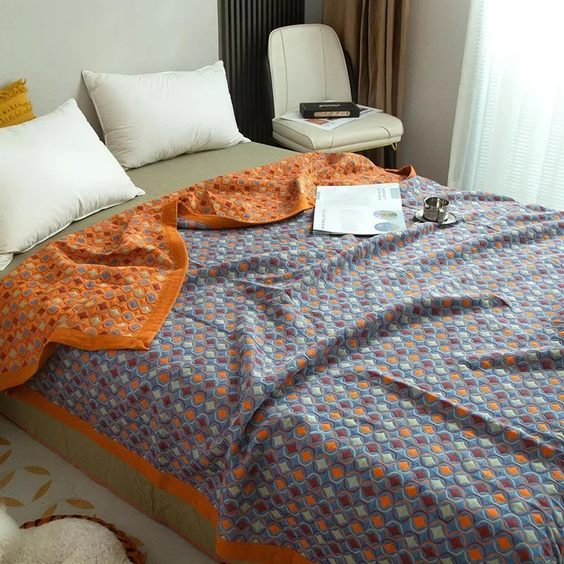 Triple-Layered Breathable Cotton Jacquard Quilt