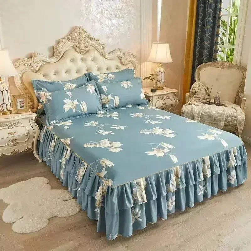 Elegant Floral Anti-Slip Bedset