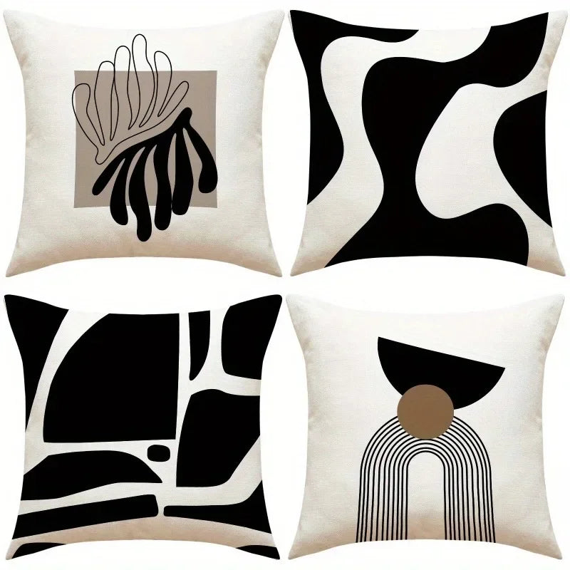 Abstract geometric line printed pillowcase modern Nordic style home furnishing room decoration living room sofa cushion cover - AliExpress 15