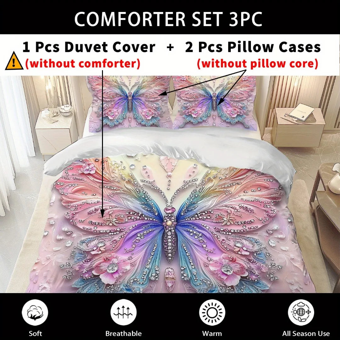 Ethereal Butterfly Fantasy Bedding Set