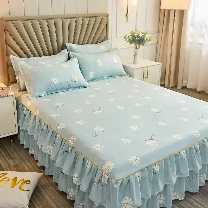 Elegant Floral Anti-Slip Bedset